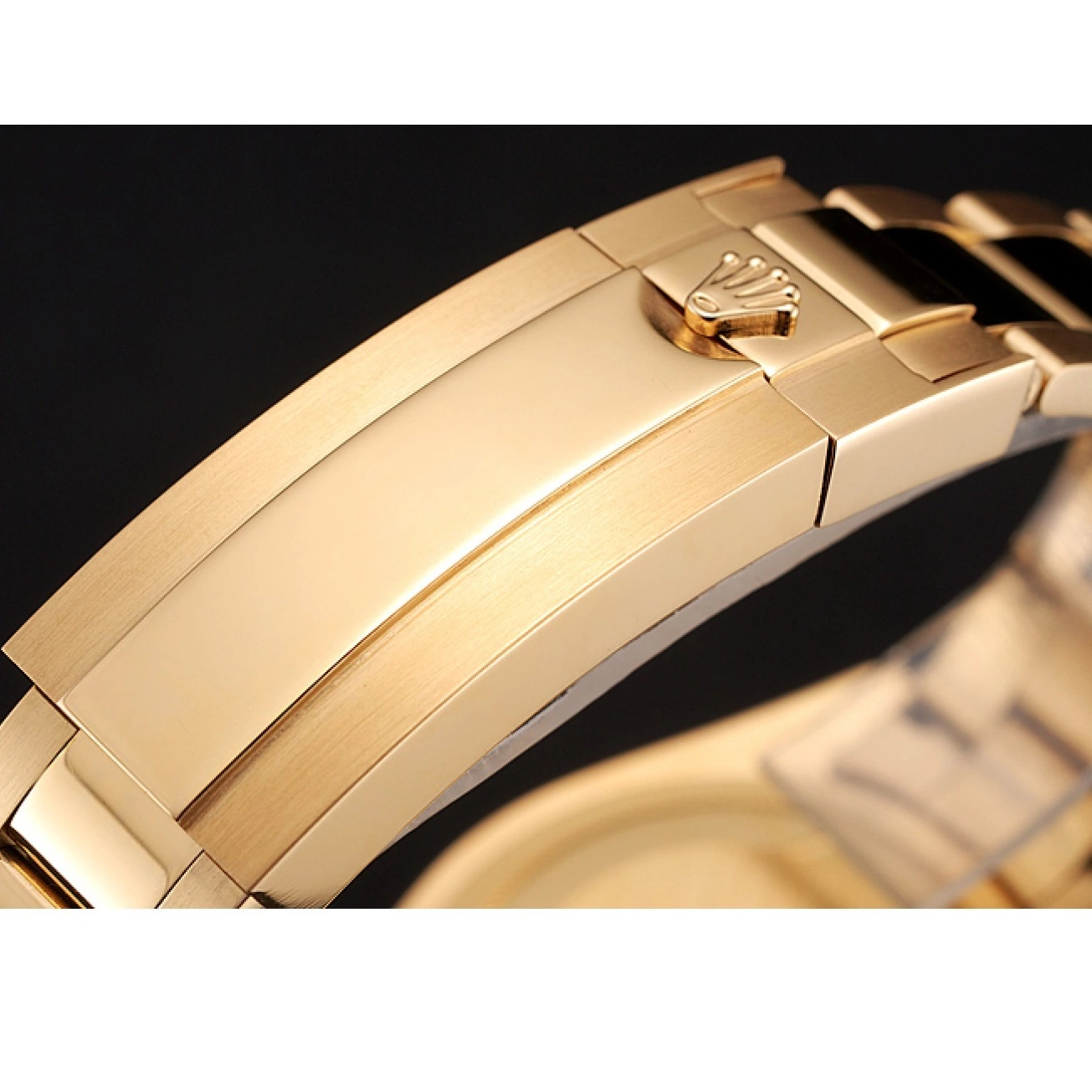 Aaa replica watch Rolex And Stone Bracelet GMT Gold Master Green Swiss Set II Dial 1453748 Case Bezel 0528